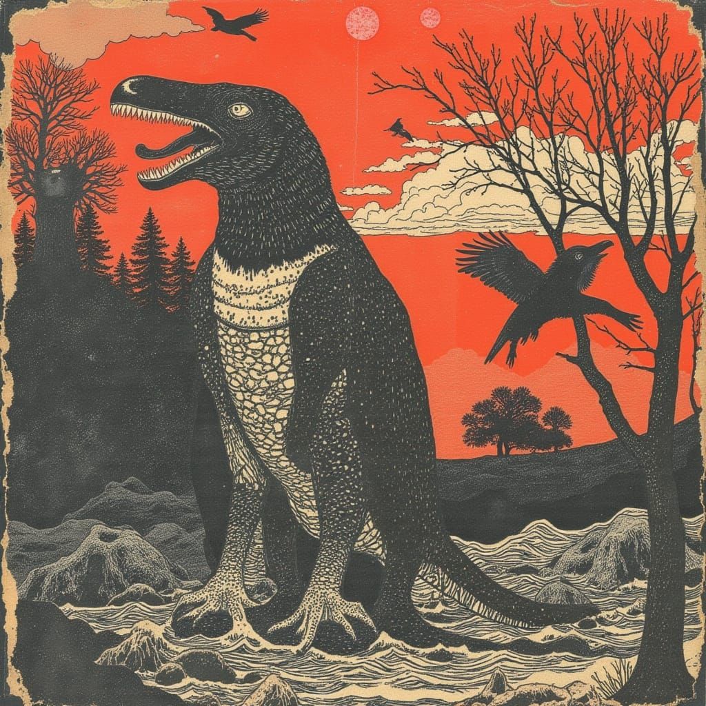 Abstract Swirling Colors and Shapes