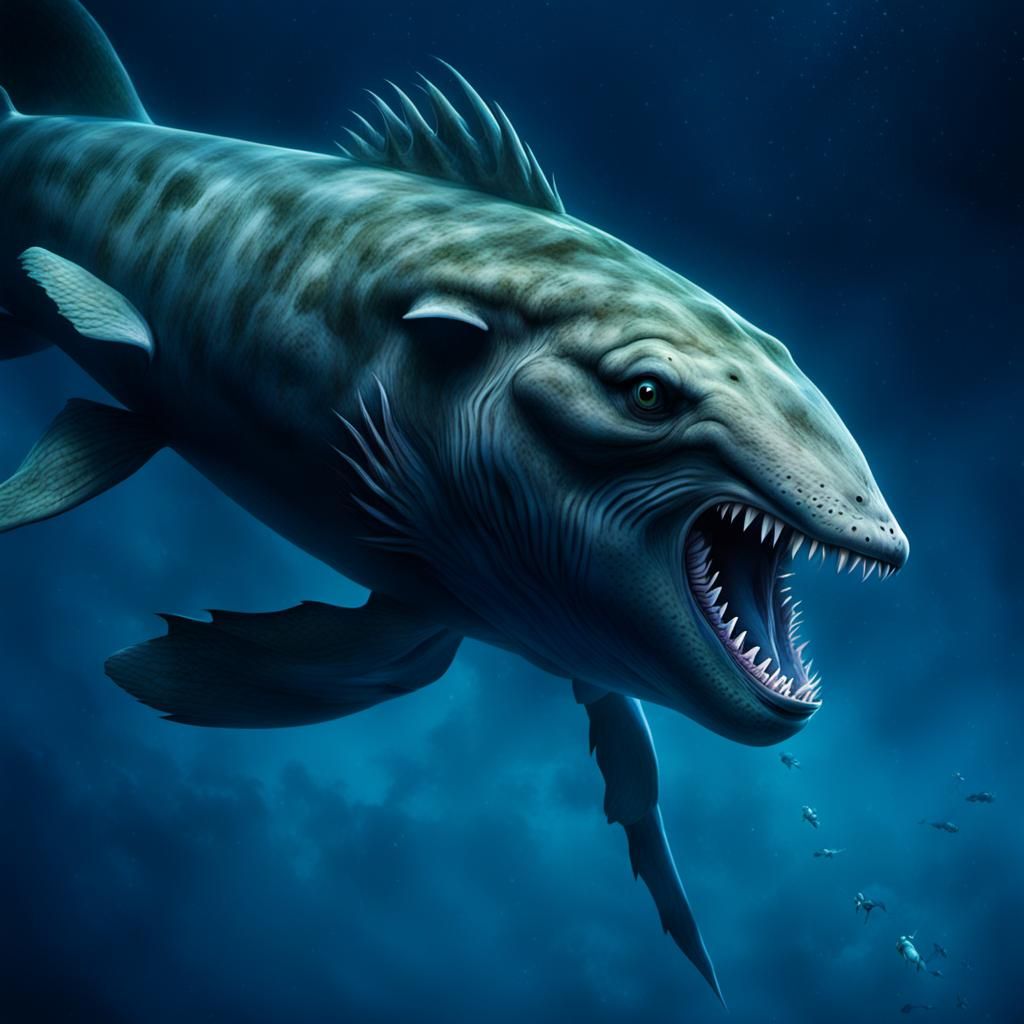 Gigantic Sea Monster Emerges from Mariana Trench