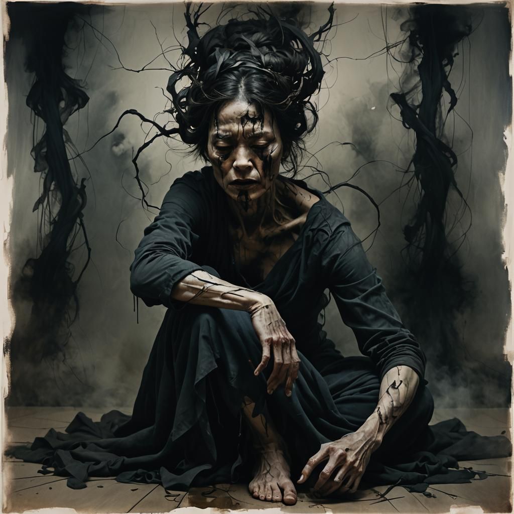 Twisted Contours: A Haunting Surrealist Masterpiece