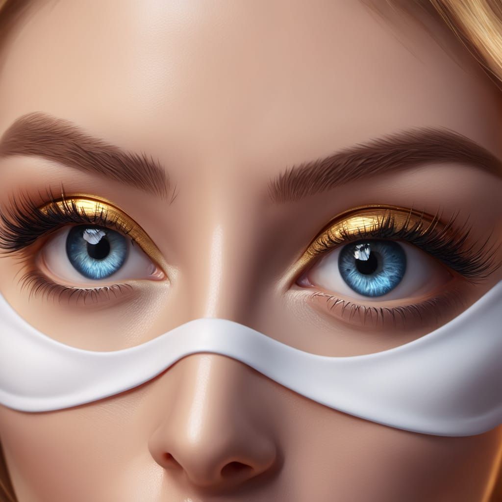 Reflected Nurse Portrait in Vibrant Oil Painting