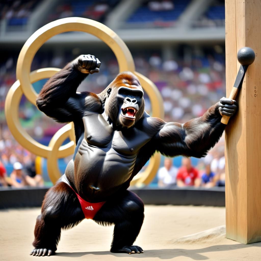 Olympic Gorilla Hammer Thrower