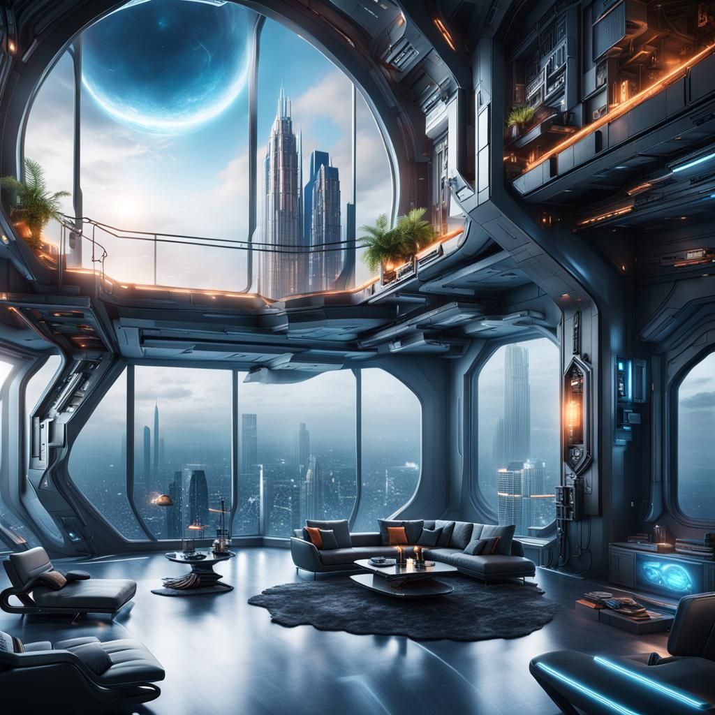 Sci-fi themed penthouse