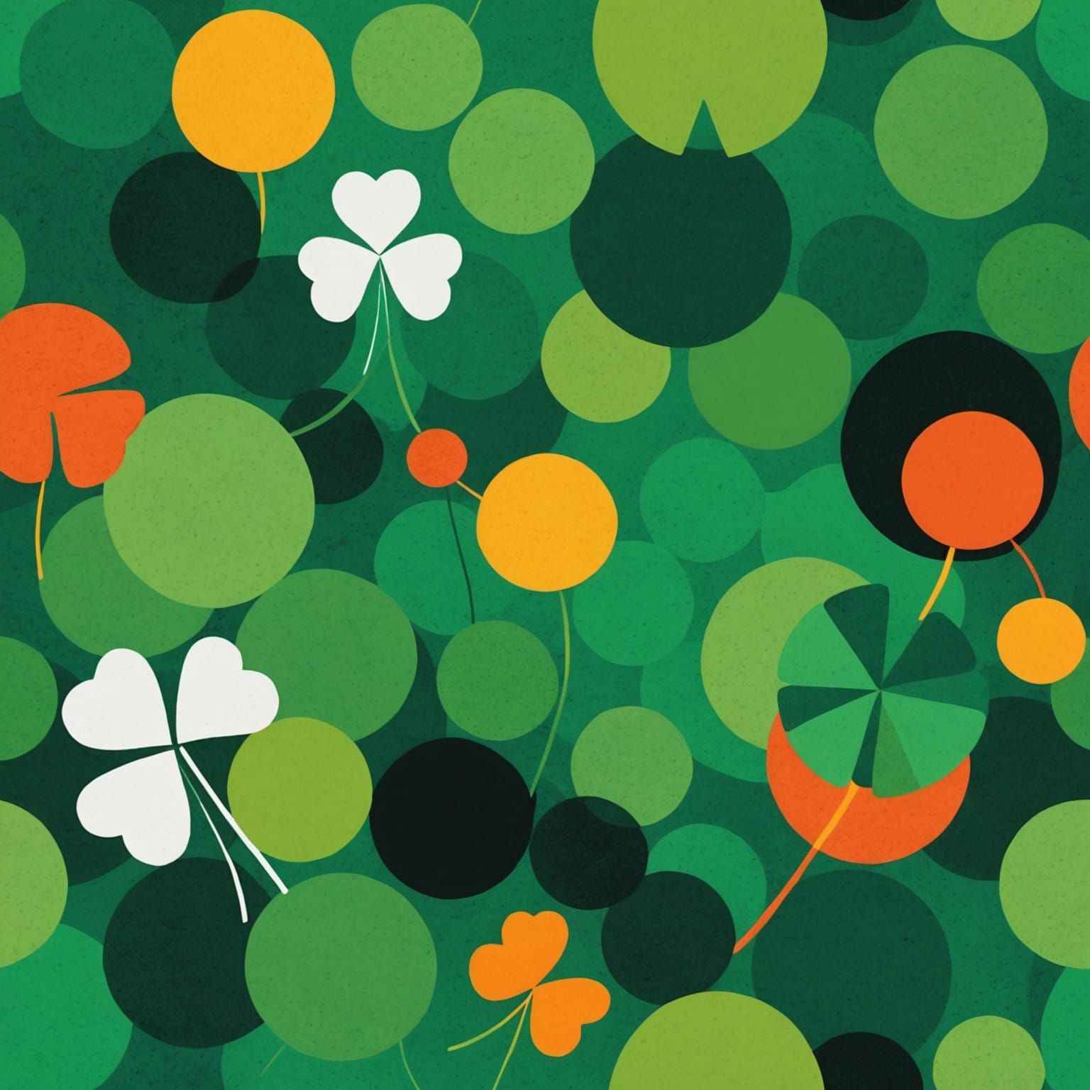 Abstract Celebration of Saint Patrick's Day