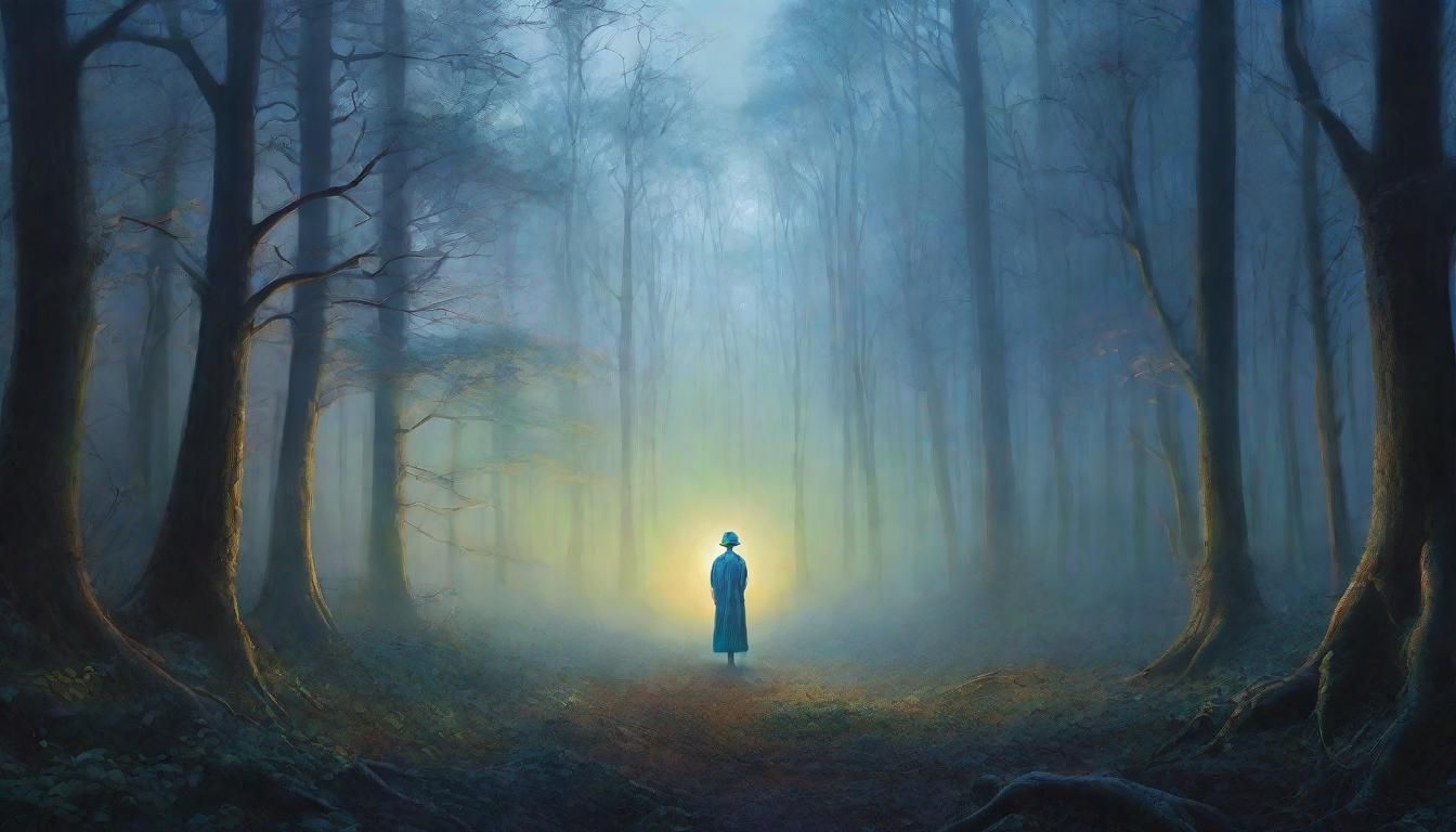 Ethereal Fantasy Forest with Bioluminescent Mushrooms