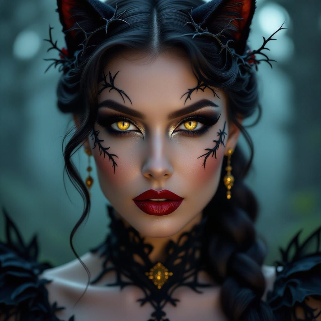 Villainess with Golden Cat Eyes in Enchanted Forest
