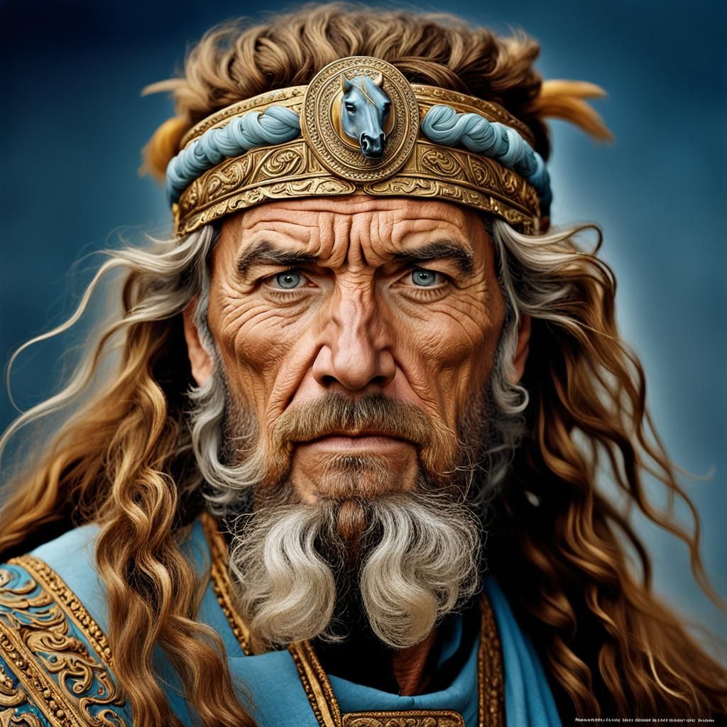 Scythian General Portrait with Golden Headband