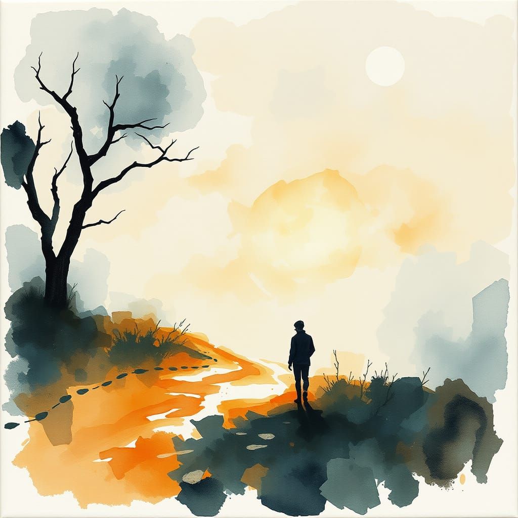 Surreal Yesterday Landscape in Impressive Gouache Masterpiec...