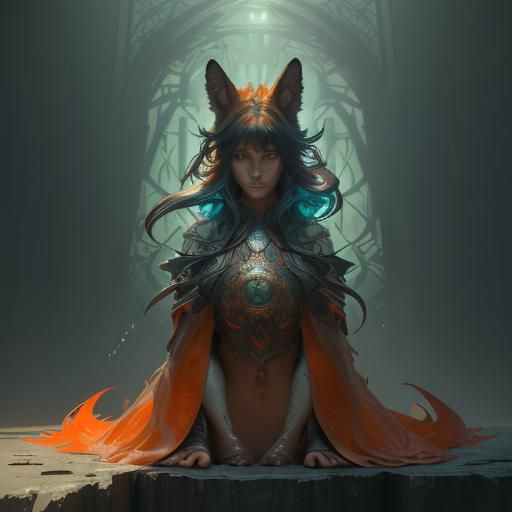 Fox Concept Art in Dynamic Lighting