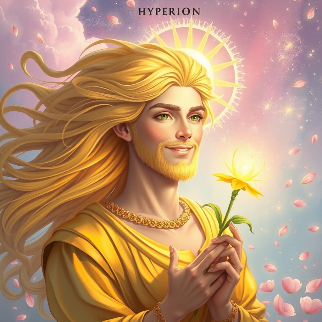Hyperion in Pastel Astral Realm Digital Art