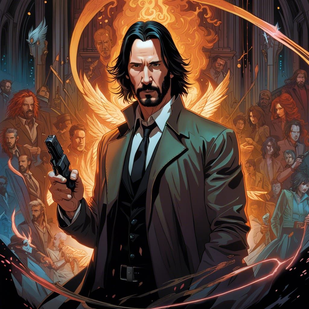 John Constantine Casting Magic: Artgerm Style