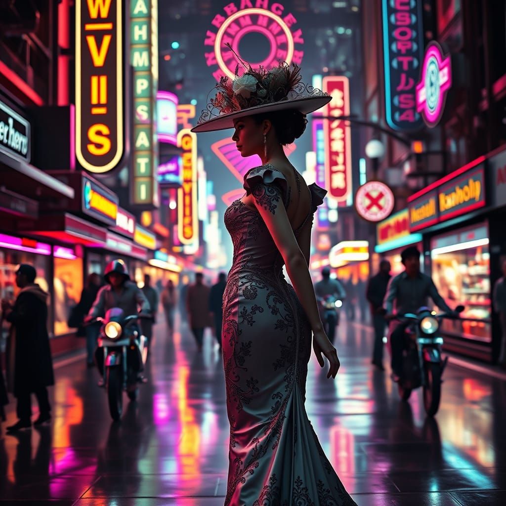 Victorian Elegance in a Futuristic Market