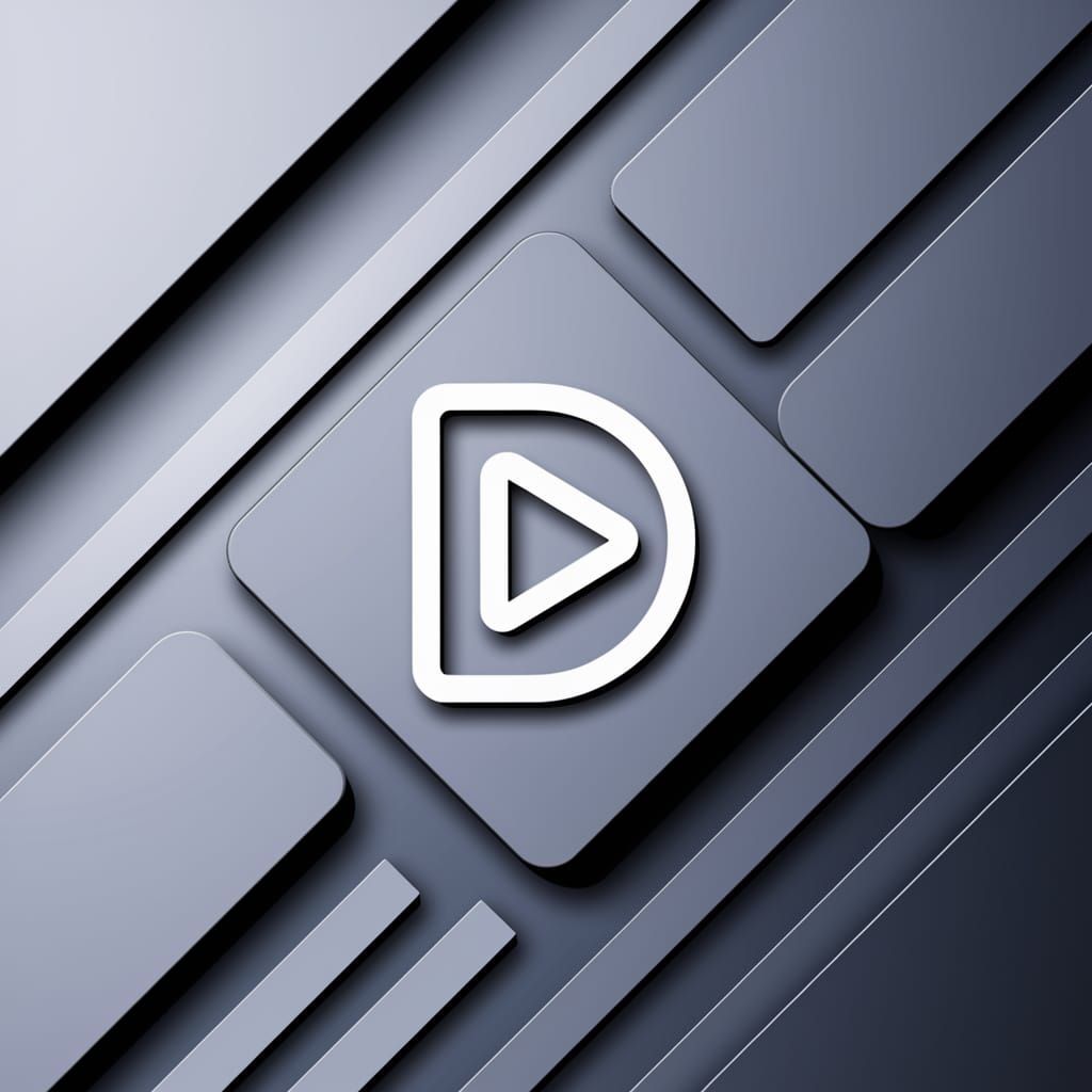 Modern Minimalist Channel Profile with Blue and Gray Gradien...