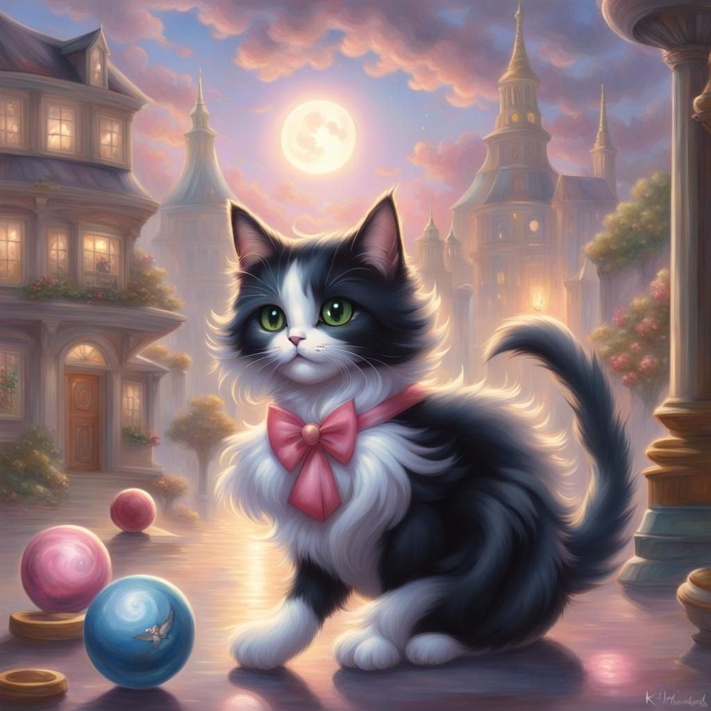 Sailor Moon Cats: Ethereal Fantasy Art