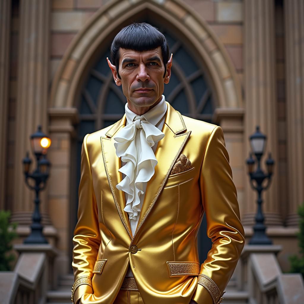 Spock Channels Rocky Horror in Psychedelic Digital Art