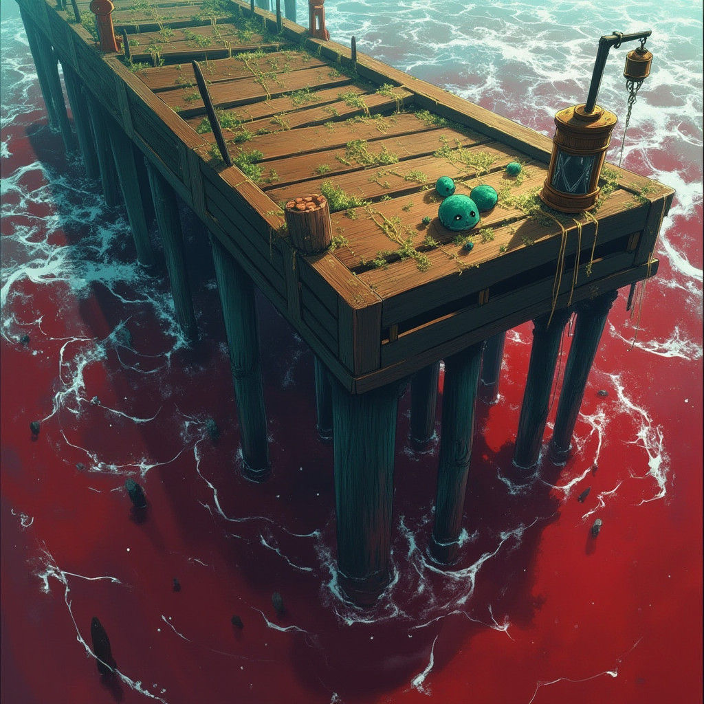 Crimson Tide: Medieval Dock at World's Edge