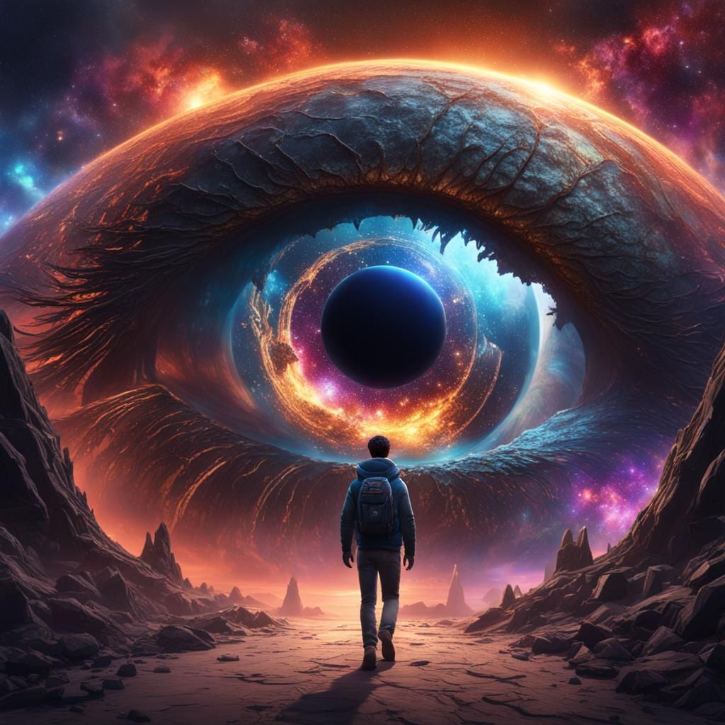 Portal Eye to Another Universe: Fantasy Concept Art