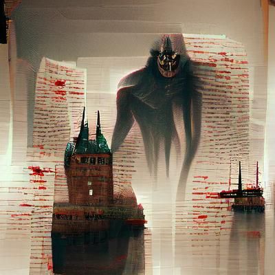 Sinister Walten Files Image in Dark Style