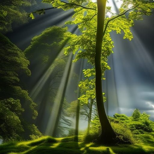 Heavenly Portal: Hyperrealistic Digital Art in High Detail