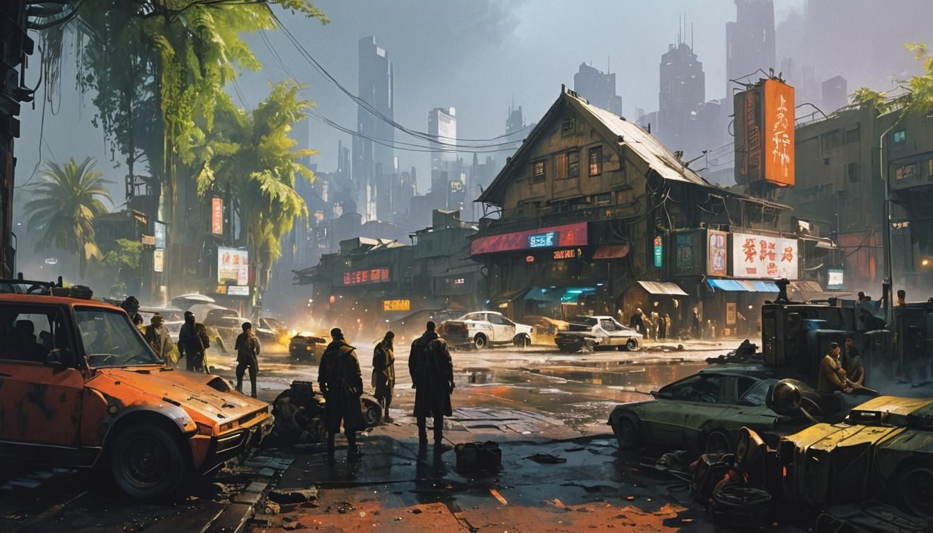 Cyberpunk Cityscape: A Blade Runner Vision