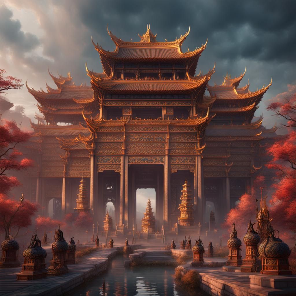 Nude Chinese Women: Detailed Matte Painting