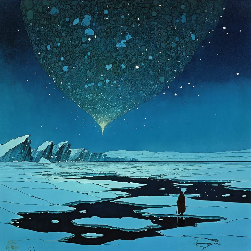 Cursed Artifact Pilgrimage on Arctic Ice Shelf