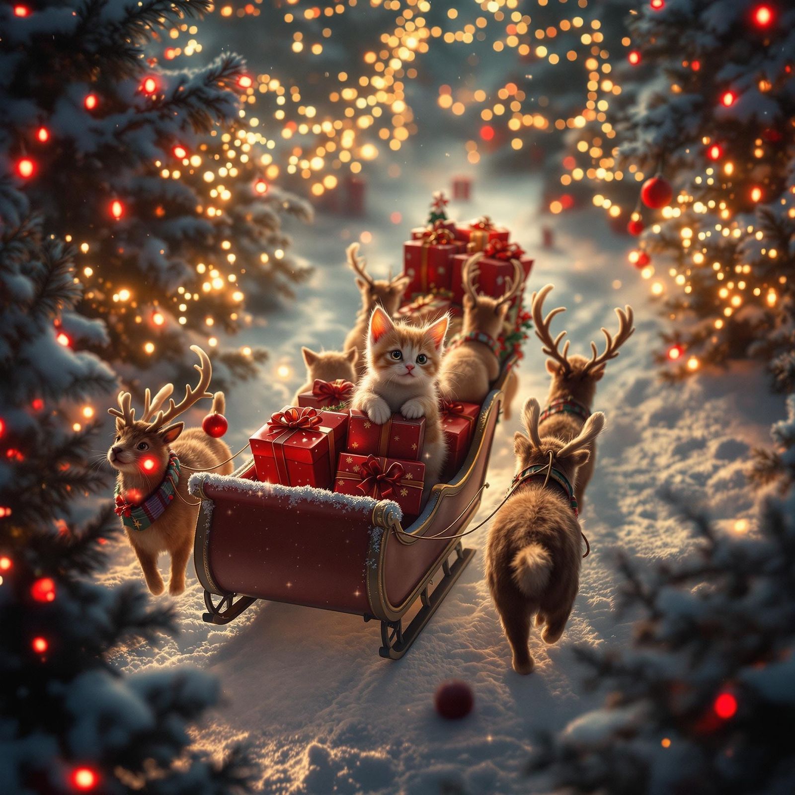 From a bird's-eye perspective, from a far back distance,  at...