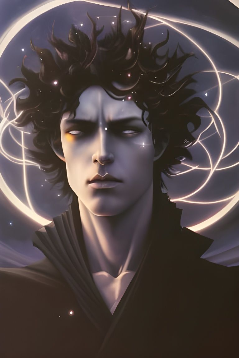 Dream God Morpheus Portrait in Fantasy Horror Style