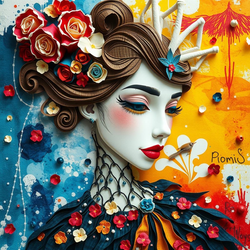 Recycled Paper Princess: A Naive Art Masterpiece