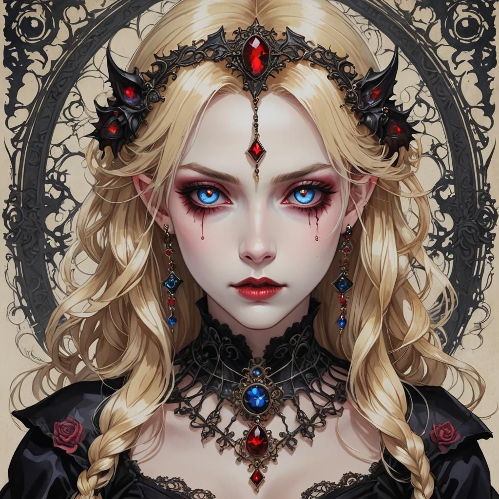 Dracula's daughter portrait