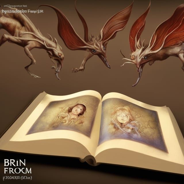 Intricate Open Storybook Fantasy Art in 4K