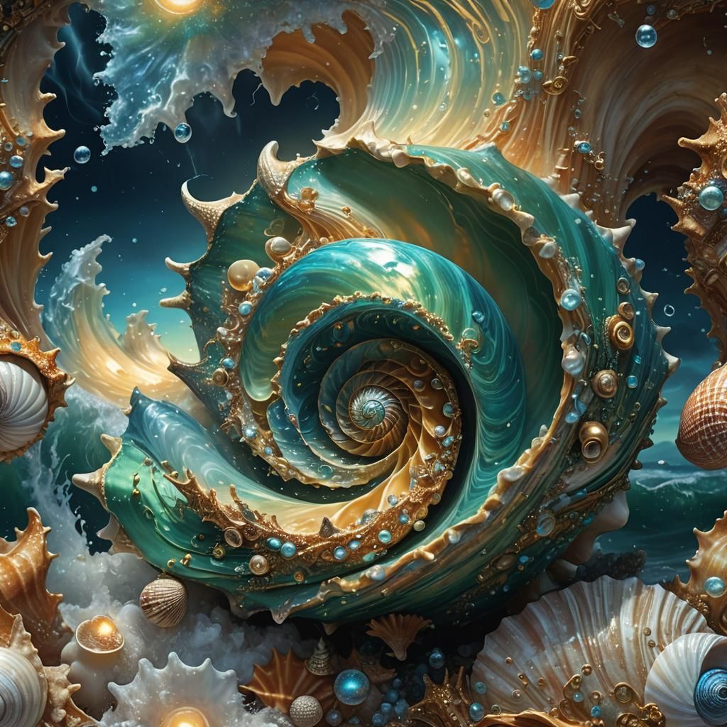 Stormy Seashell: Fantasy Art in Unreal Engine 5