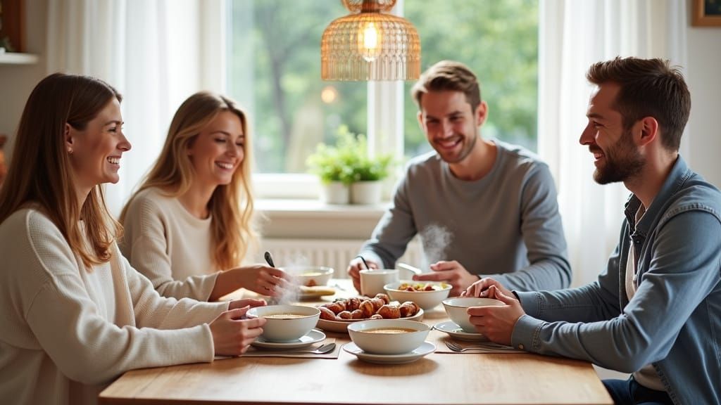 Slavic Family Portrait in Warmth and Togetherness