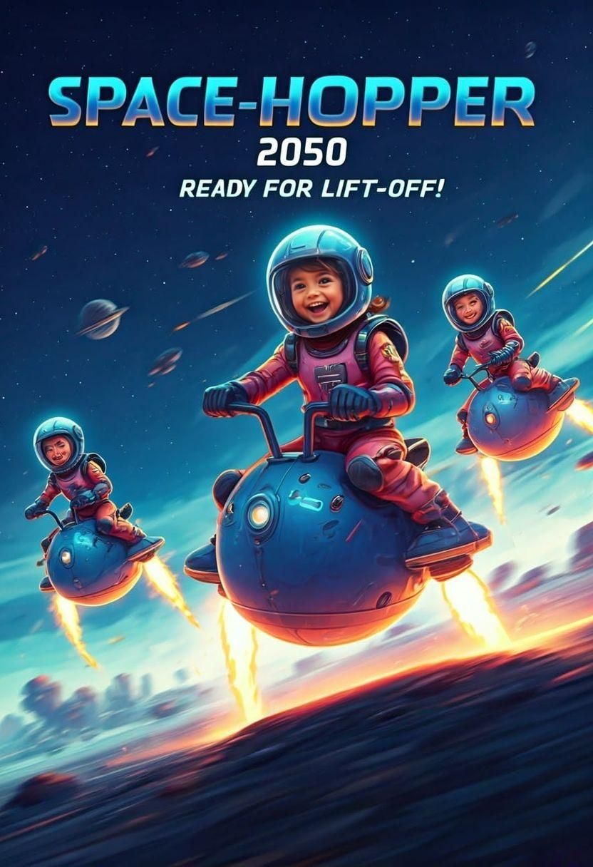 Jet-Propelled Space Hoppers in Futuristic Toy Ad