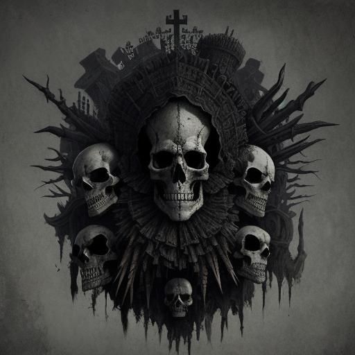 Eerie Skeletons and Skulls in High Resolution