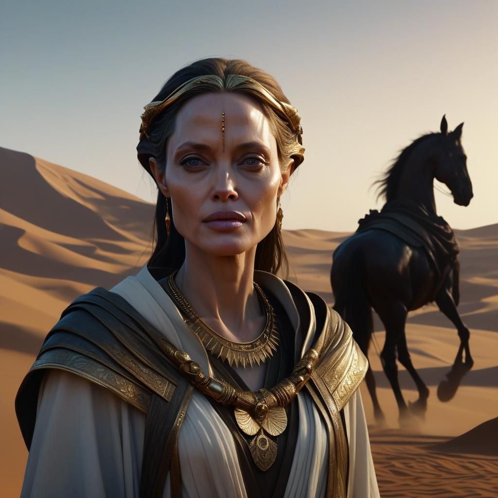 Half-Elf in Dark Fantasy Concept Art