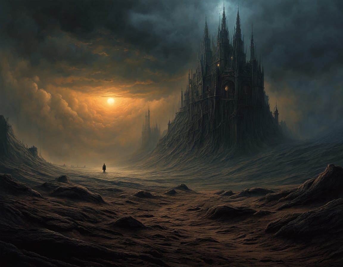 Surreal Revolution Unfolds in Eerie Fog