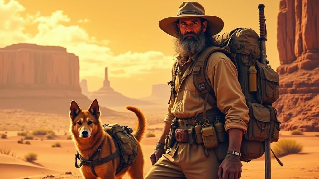 Comic Book Hero Emerges from the Desert Sands