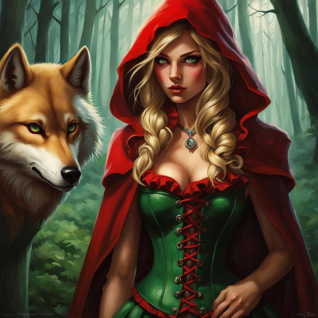 Little Red Riding Hood with Wolf