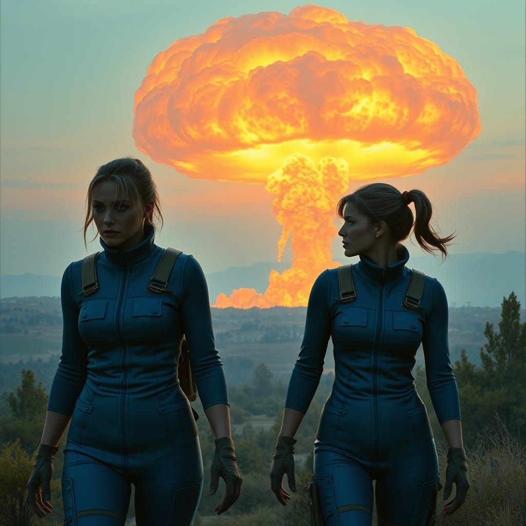 Gigantic Mutant Threatens Vault-Dwellers in a Cyberpunk Land...