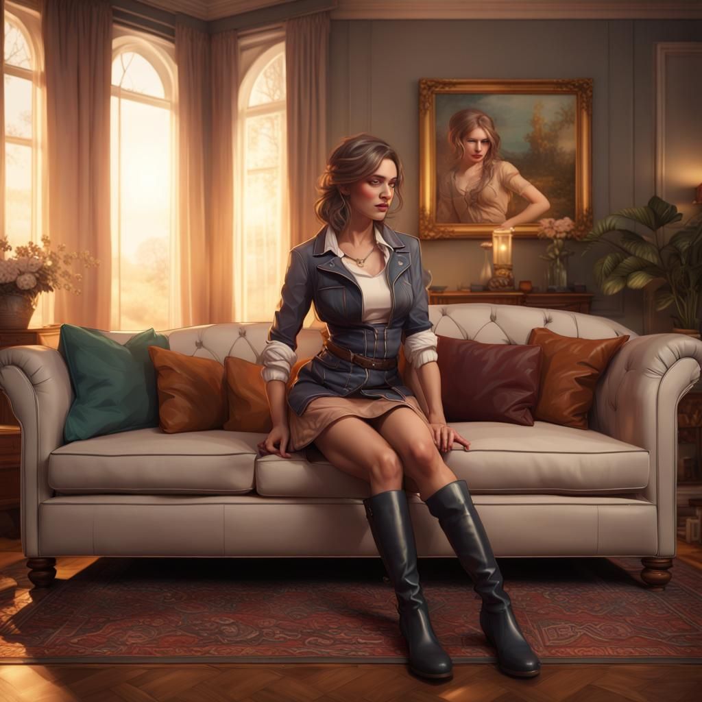 Detailed Portrait with Dynamic Lighting