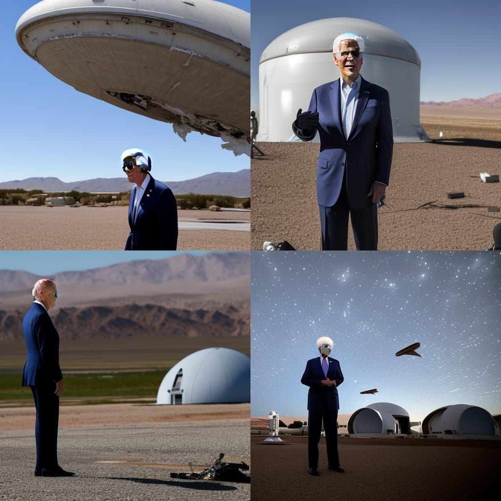 President Biden Views Alien Bodies at Area 51