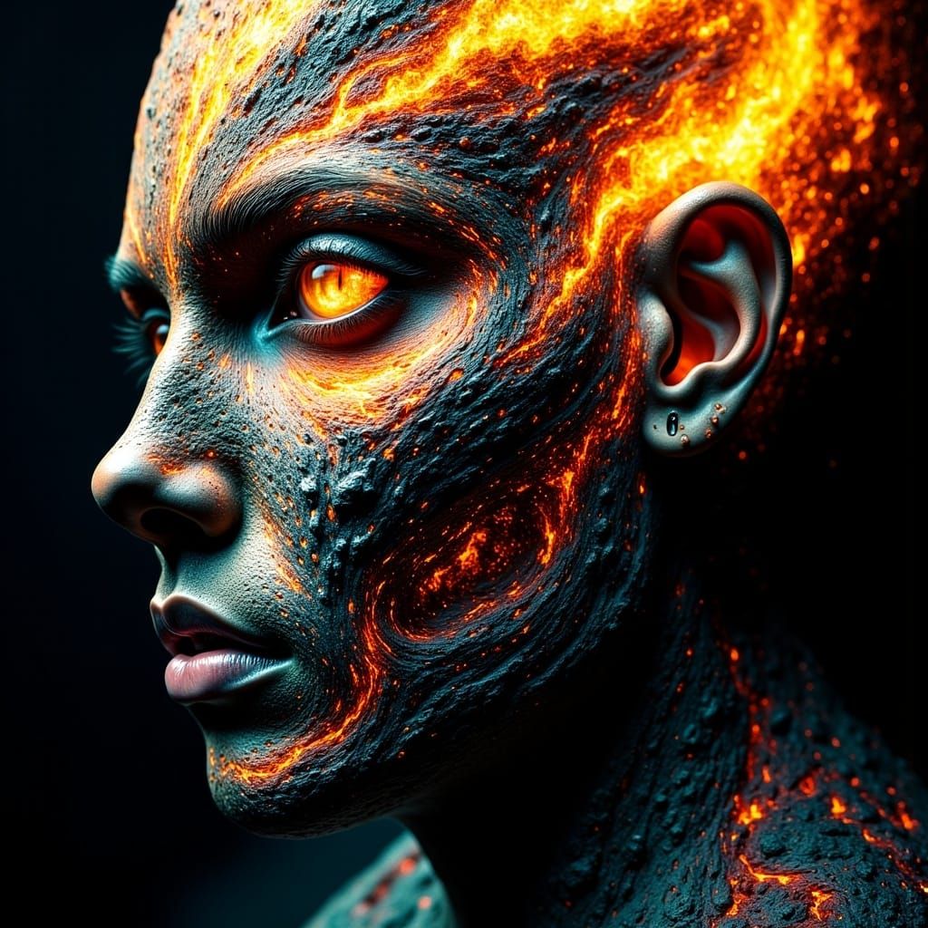 Abstract Fantasy Art: Expression of Fury