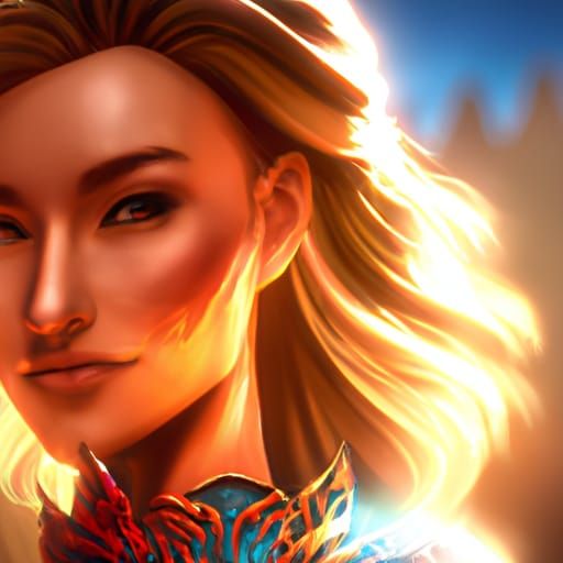 Detailed Portrait of a Woman in Artstation Style