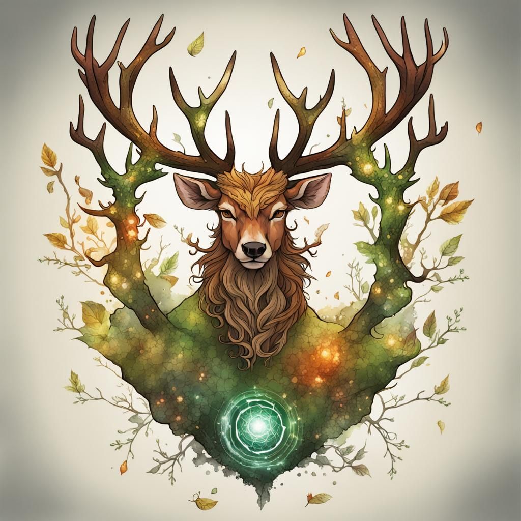 King Stag Fused with Five Elements