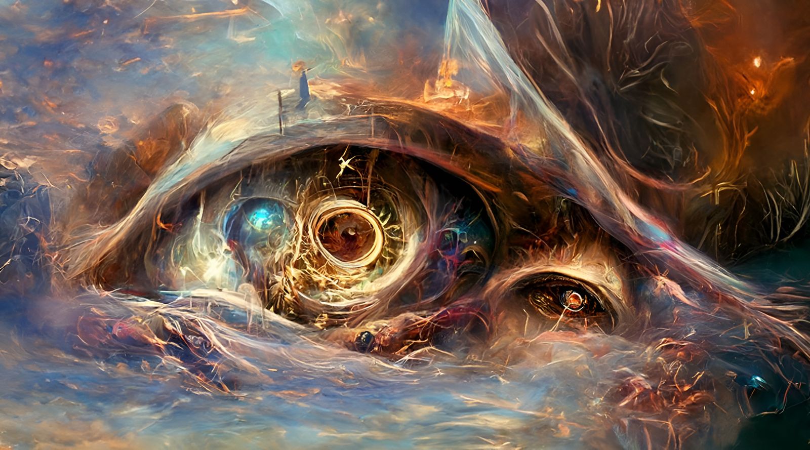 Cosmic All-Seeing Eye Digital Art