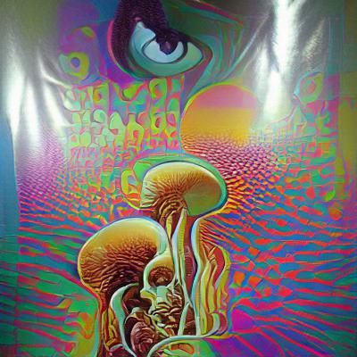 Vibrant Psychedelic Poster Art Design