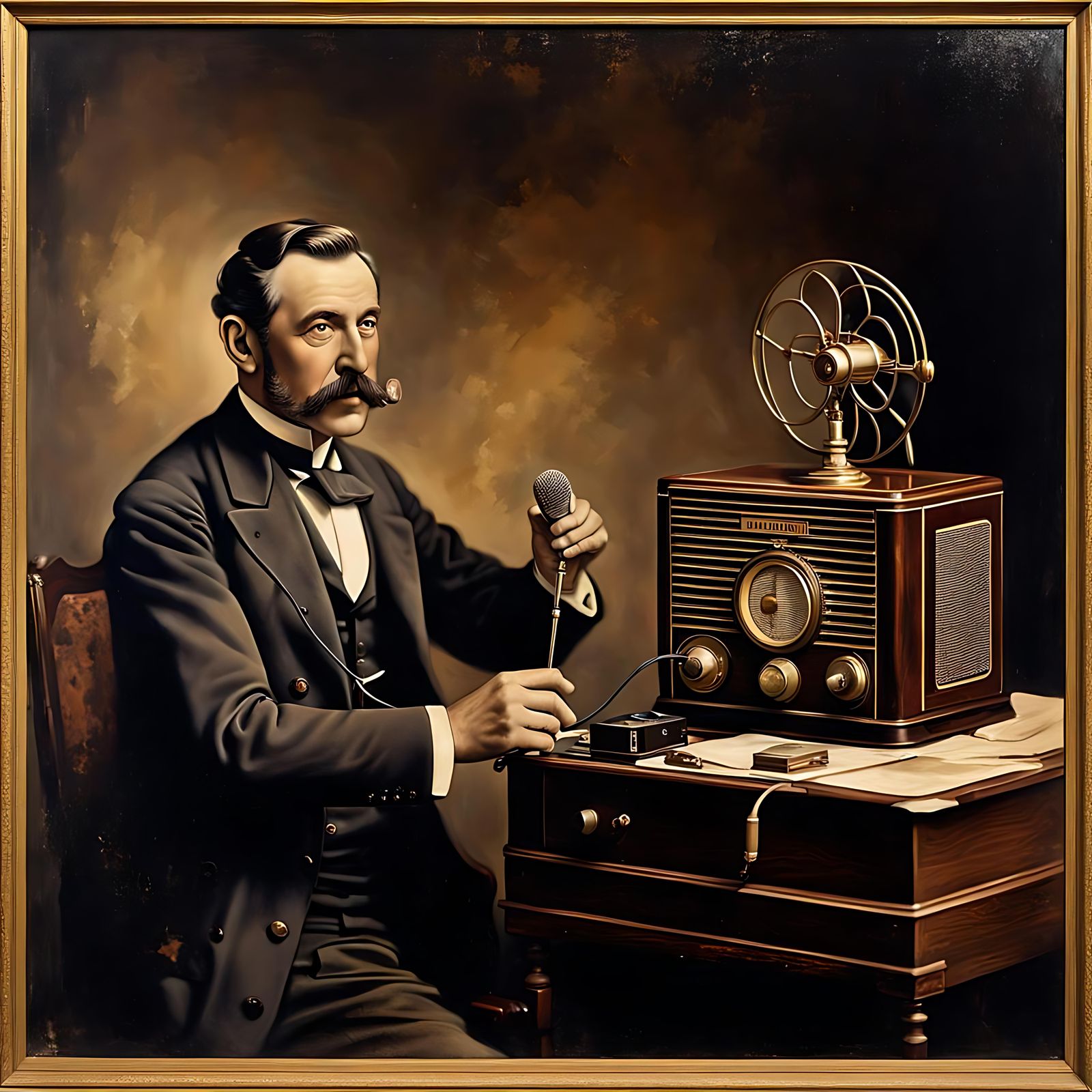 Marcon with Radio transmitter