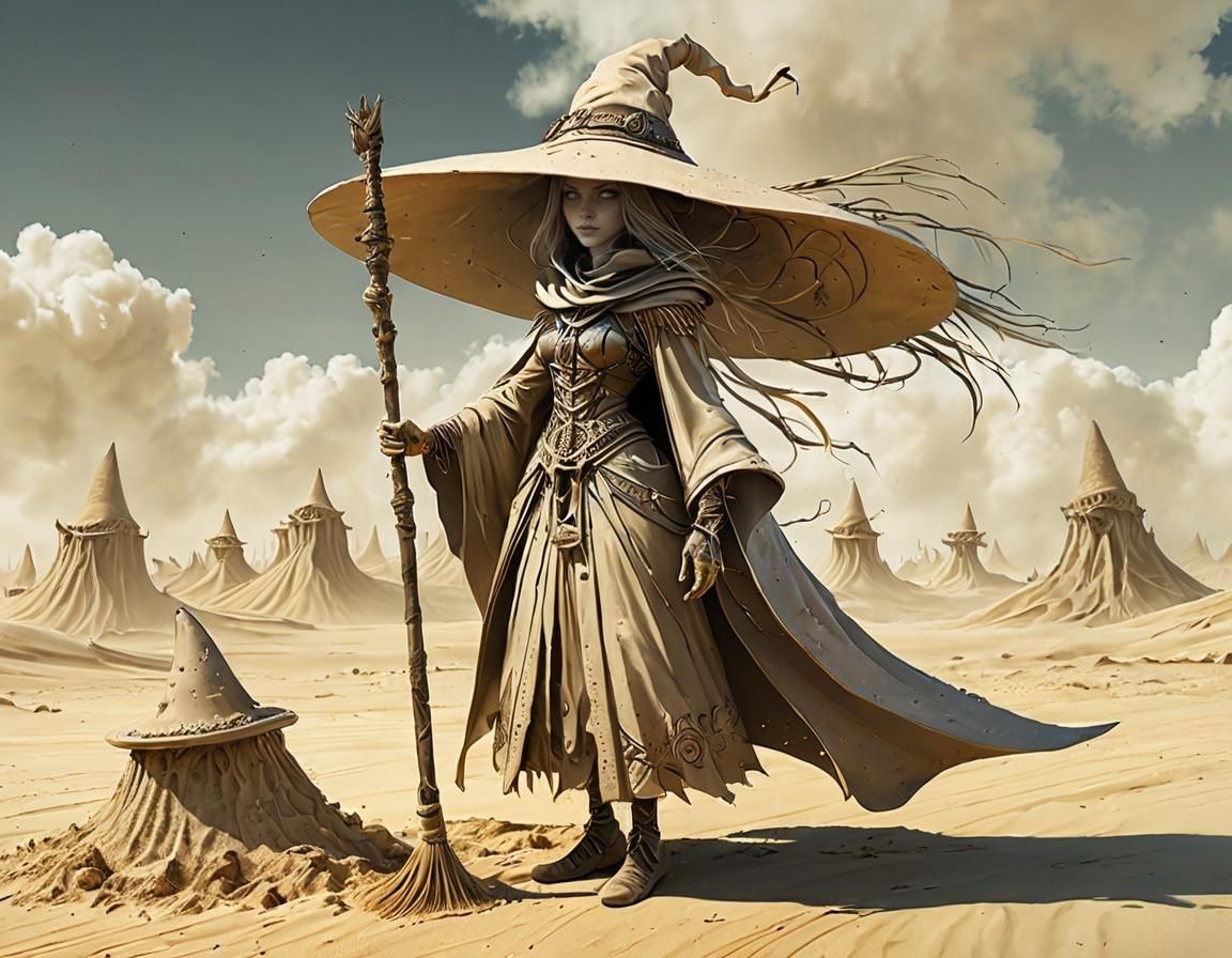 Sand Witch Fantasycore Concept Art