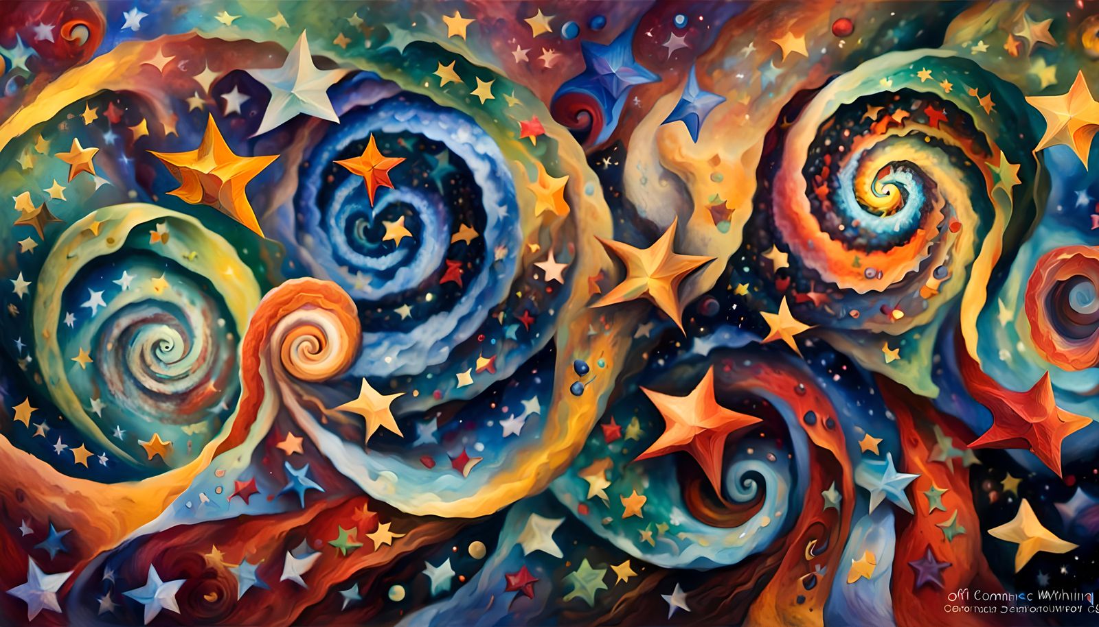 Cosmic Star Cluster Formation as Impasto Painting