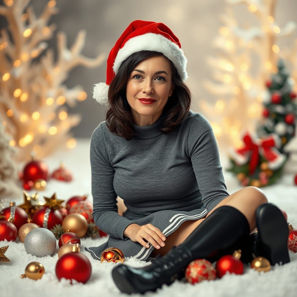 Whimsical Christmas Scene, Inspired by Fantasy Concept Art